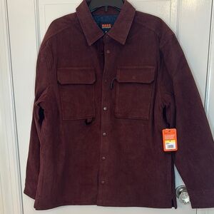 Bass Outdoor Corduroy Worker Shirt Rum Raisin size‎ M NWT